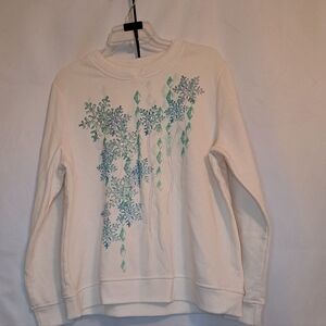 Breckenridge Sweatshirt Size XL Snowflakes Holiday #142